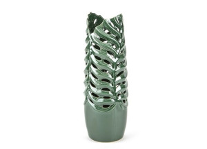 Wazon ceramiczny 51cm z motywem liści