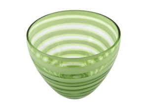 Salaterka 18cm zielone prążki