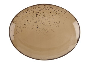 Talerz owalny płytki 29x23cm Pepper Beige