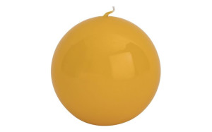 Świeca kula żółta śr. 10cm