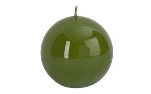 Świeca kula zielona śr. 10cm