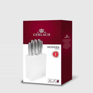 Komplet noży w bloku 5 sztuk Modern