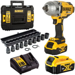 Klucz Udarowy 18v 2x5ah Dcf899p2 Dewalt + Nasadki