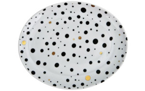 Talerz owalny 22x18cm White Galaxy