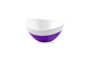 Miska 15 cm Owalna Livio Duo Fioletowa