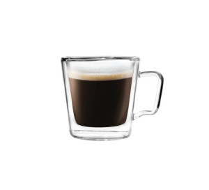 Zestaw 2 filiżanek 80 ml do espresso z podwójną ścianką Diva