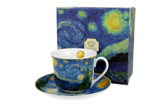 Filizanka porcelanowa 400 ml + spodek Starry Night