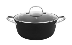 Garnek Żeliwny z pokrywką śr. 24 cm