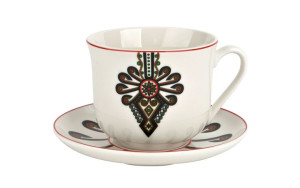 Filiżanka porcelanowa 400 ml + spodek Parzenica