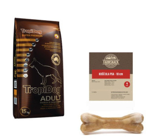 TROPIDOG Super Premium adult medium & large breed jagnięcina z ryżem 15kg +