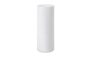 Wazon szklany tuba mleczny 30,5 cm