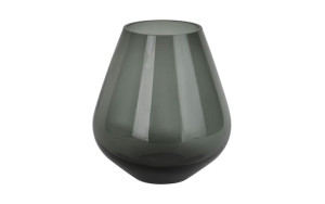 Wazon szklany 22 cm zadymiony