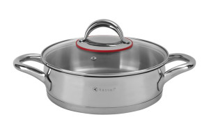 Garnek niski z pokrywką 3,3 L Aster 93025