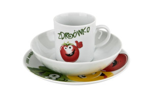 Zestaw naczyń dla dzieci Zdrówko porcelanowy