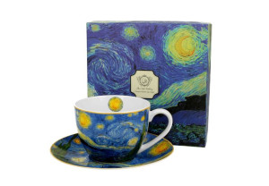 Filiżanka porcelanowa 270 ml + spodek Starry Night