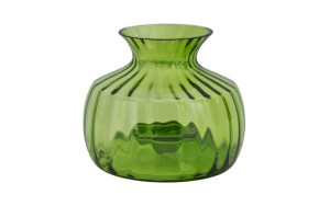 Wazon szklany zielony 14,5 cm optyk