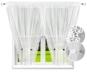 Gotowa Firana 150x400 Gipiura Pokój Salon Kuchnia