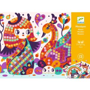 Djeco Mozaiki KOKESHI wyklejanka brokatowa
