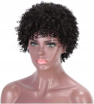 Włosy Peruka Kręcone Loki Afro