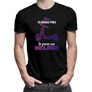 Moja ulubiona pora to pora na hulajnogę  koszulka dla fanów hulajnogi