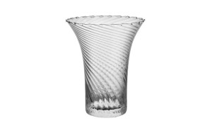 Wazon szklany pręgowany 18 cm Wrześniak