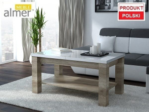Ława Ławostół L12 Blat MDF biały połysk rozkładana do 160cm