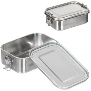 Pudełko na lunch  stal nierdzewna Premium 19 x 14,5 x 6,5 cm