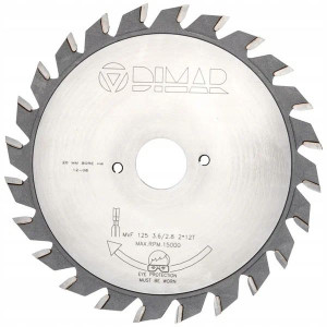 DIMAR Podcinak składany HM 125x22x12+12Z Płyta/MDF