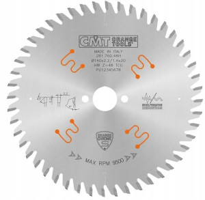 CMT Piła HM do Laminatu 160x20x48Z/CHROME X-TREME
