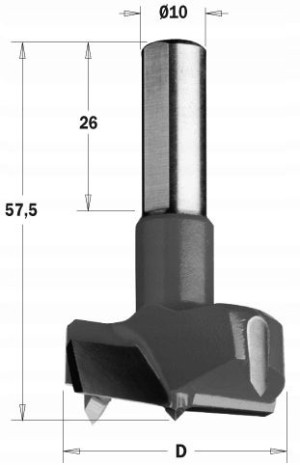 CMT Wiertło Puszkowe HM D40 S10mm/Drewno/płyta/MDF
