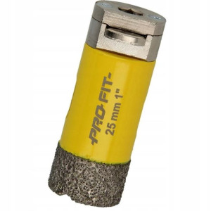 PRO-FIT Otwornica DIAMENTOWA D25 mm S8HEX kamień