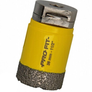 PRO-FIT Otwornica DIAMENTOWA D38 mm S10HEX kamień