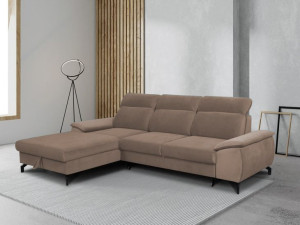 rozkładany Narożnik regulowane zagłówki łóżko sofa kanapa narożna rogówka