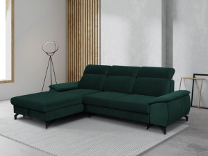 rozkładany Narożnik regulowane zagłówki łóżko sofa kanapa narożna rogówka