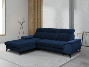 rozkładany Narożnik regulowane zagłówki łóżko sofa kanapa narożna rogówka
