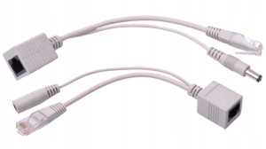 Adapter PoE dla sieci LAN zestaw konwerter RJ45