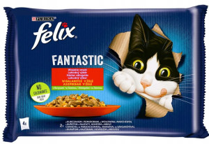 FELIX FANTASTIC Wiejskie Smaki z Warzywami 4x 85g