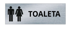 Tabliczka informacyjna na drzwi TOALETA WC BIURO