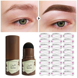 Zestaw Stempel Pomada Do Brwi + 24 Szablony + Gratis