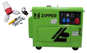 Generator Agregat Prądu AVR Diesel 6,5kW 230/400V ZI-STE7500DSH