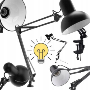 Lampka Biurkowa Szkolna Kreślarska Nocna Mocna Xl