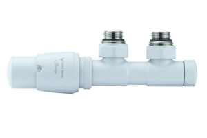 Zawór termostatyczny 50mm TWINS biały strukturalny lewy