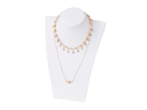 Naszyjnik Chocker kryształki - złoty