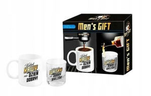 Zestaw MEN'S GIFT kubek „Kawa na dzień dobry”