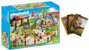Playmobil 70166 Stadnina Parkour Dla Koni Z Myjnią + Zeszyt Gratis
