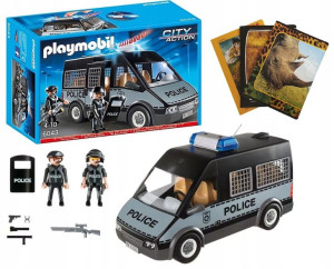 Playmobil 6043 Samochód Brygady Policji Światło + Zeszyt