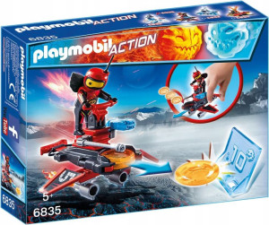 PLAYMOBIL 6835 Firebot z wyrzutnią dysków STRZELA