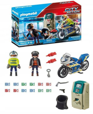 Playmobil 70572 Policja Motor Pościg Za Przestepcą