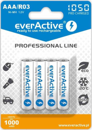 Akumulatorki R03 everActive 1050 mAh AAA 4 szt
