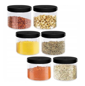 6 X Słoik Na Przyprawy 500mlkpl6szt Słoik Pet Bezbarwny 500ml
